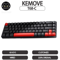 KEMOVE T68-C Magnetic Switch Mechanical Keyboard RGB 68Keys Wired Keyboards Keycaps ABS Esports Custom RT Gamer Keyboard Gifts