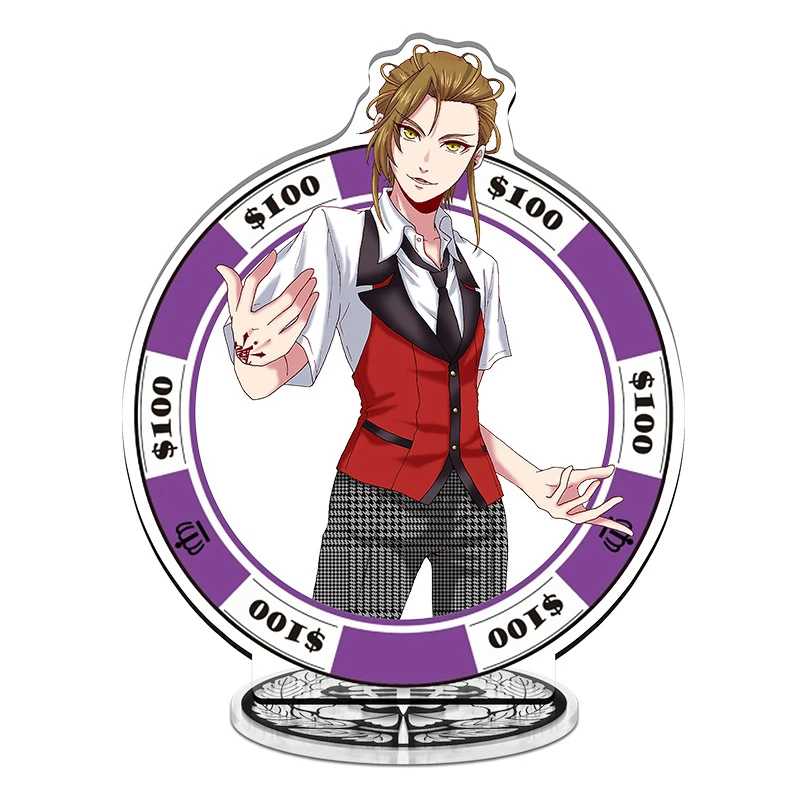 Anime Kakegurui Acrylic Mini Cute Stand figure Mary Saotome/Yumeko Jabami Stand Plate Cosplay Prop Decor Cartoons Gifts