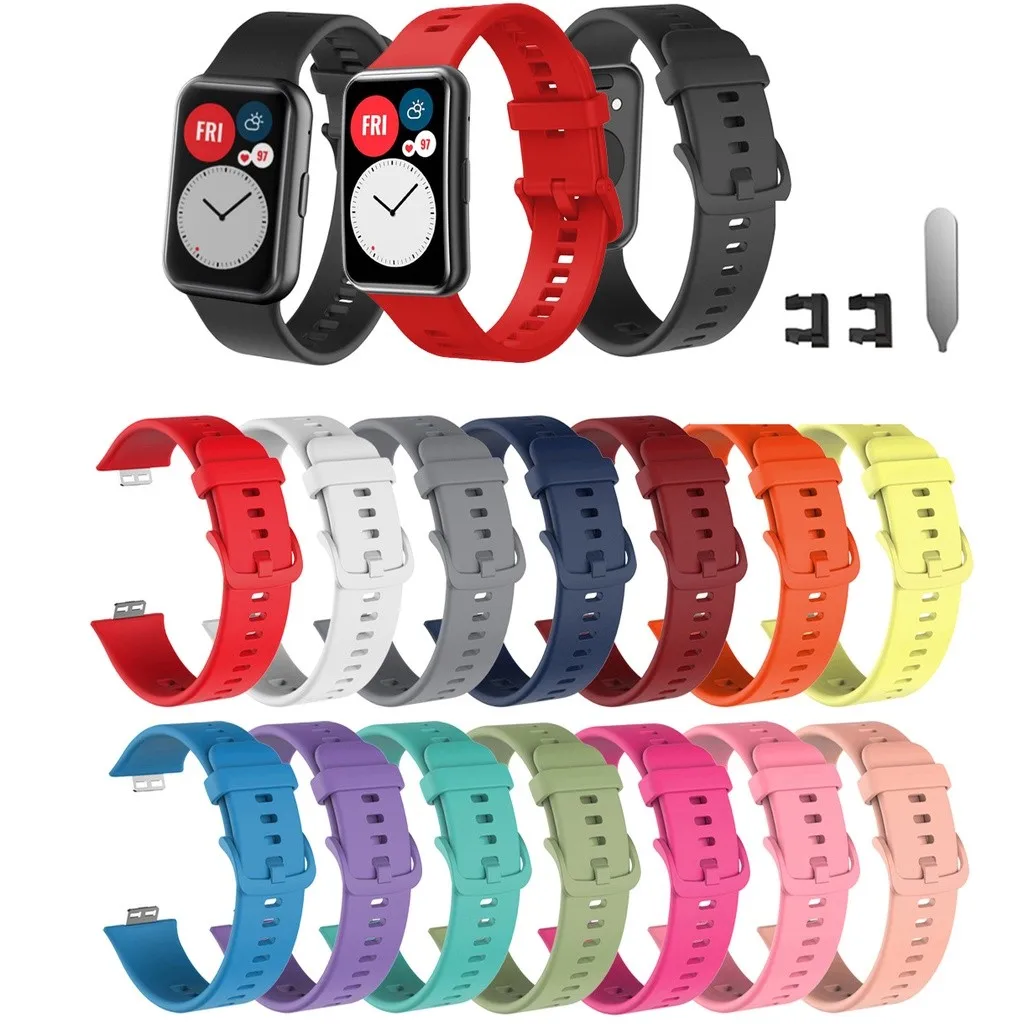 Soft Silicone Band Replacement Strap For Huawei watch Fit Fit Se New Fit Special Edition Smartwatch straps