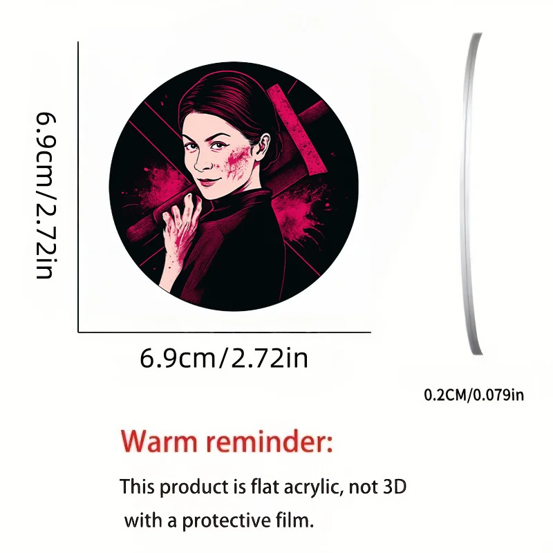2D Flat Design, 2pcs Acrylic Car Coasters. Suitable For Car Cup Holders And Home Dining Decor, An Ideal Gift For Car Owners, 2D