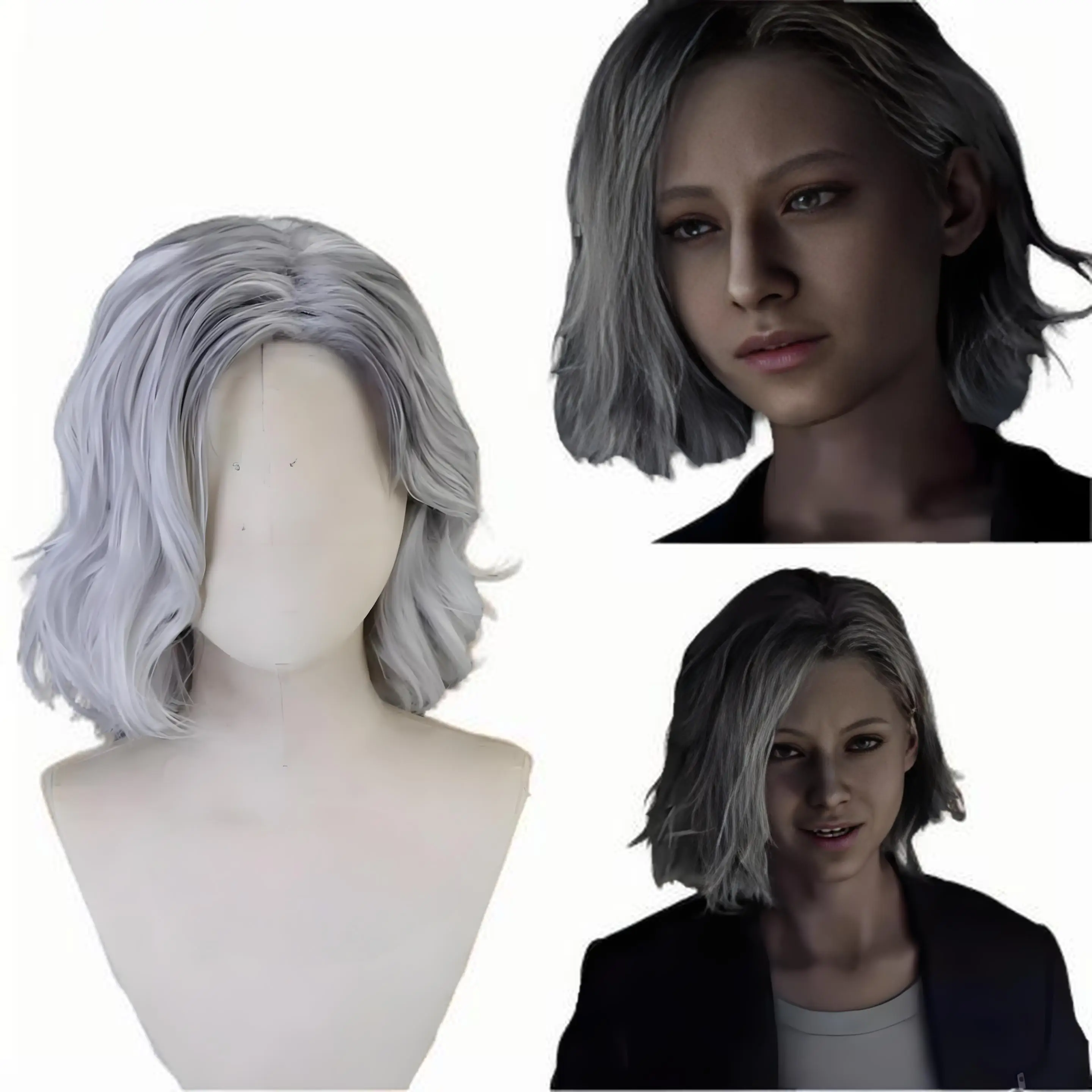 

Костюм для волос в стиле аниме на заказ, парик для Resident Evil 9, Requiem Grace