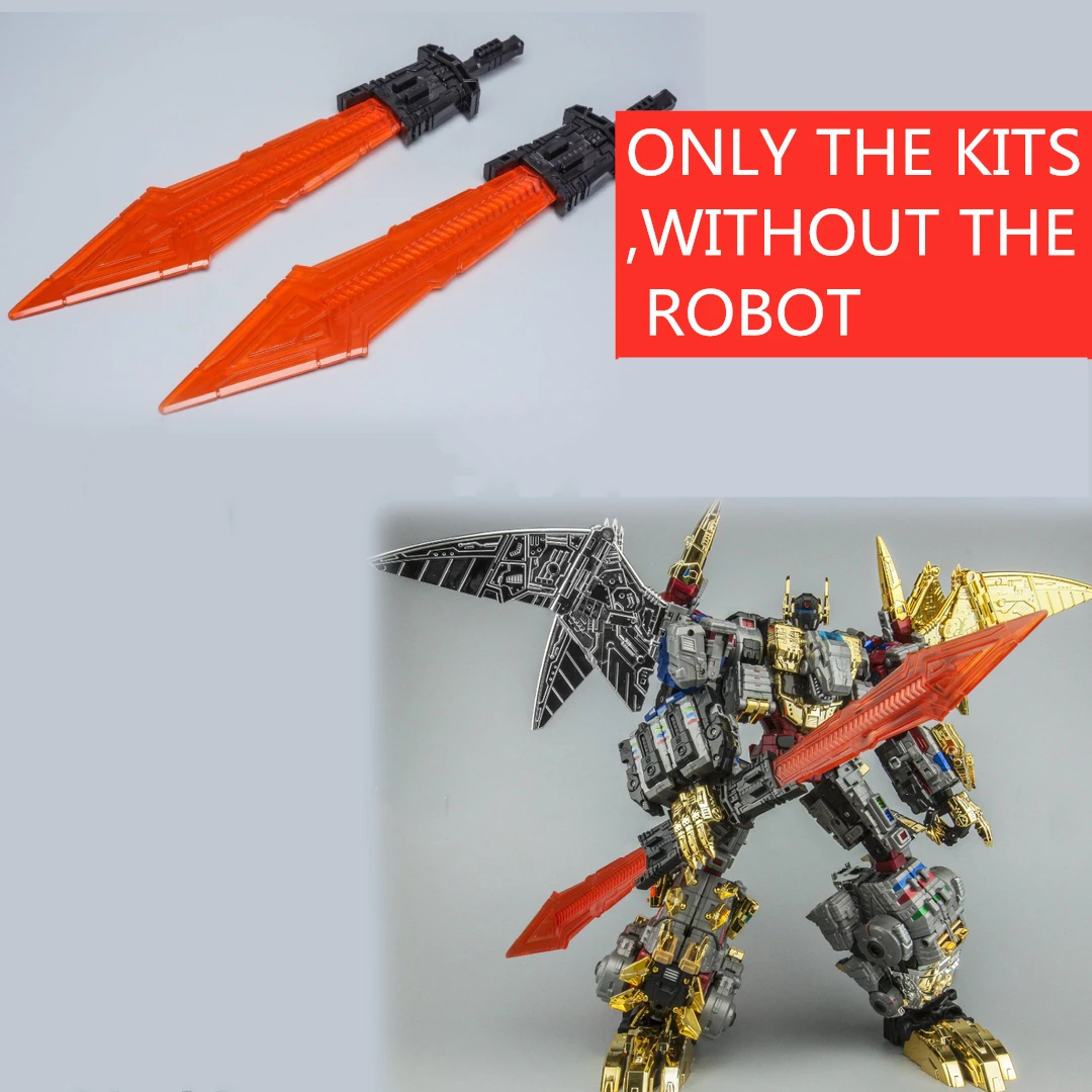 TW Dinoking Big Sword Upgrade Kit For Transformation Volcanicus ZETA Dinobot ZT Predaking Action Figure Accessories 26cm