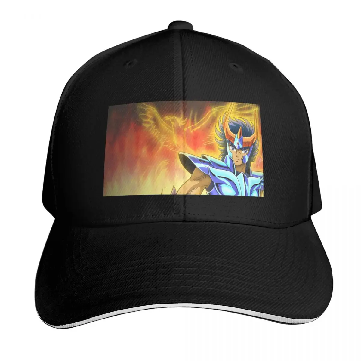 Saint Seiya Knights of the Zodiac Ikki Phoenix Baseball Cap Strapback Dad Hat Six Panel Structured Crown Sun Protection UPF 50+