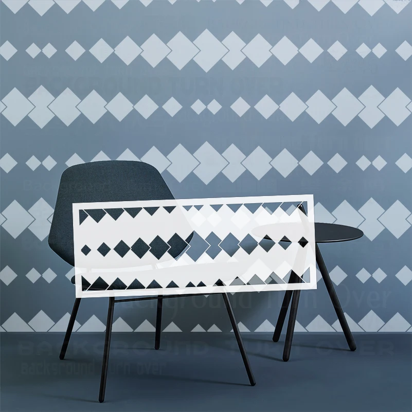 70cm - 110cm Stencil Wall For Painting Decor Decorative Template To Paint Furniture Makers Target Square Geometric Diamond S141