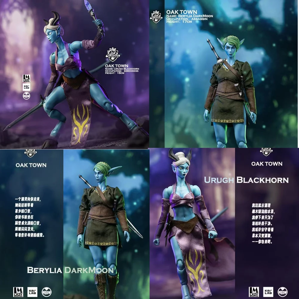 

В наличии 100% оригинальная фигурка-игрушка Lazy Studio Oak Town Second Wave Green Hair Elf Blackhorn Delaney Mobile Doll Toy Figure