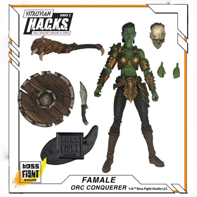 Boss Fight Studio BFS Female Orc Action Figure 3 75 Inch Series Articulated Collectible Display For Adult Collectors Gift fans