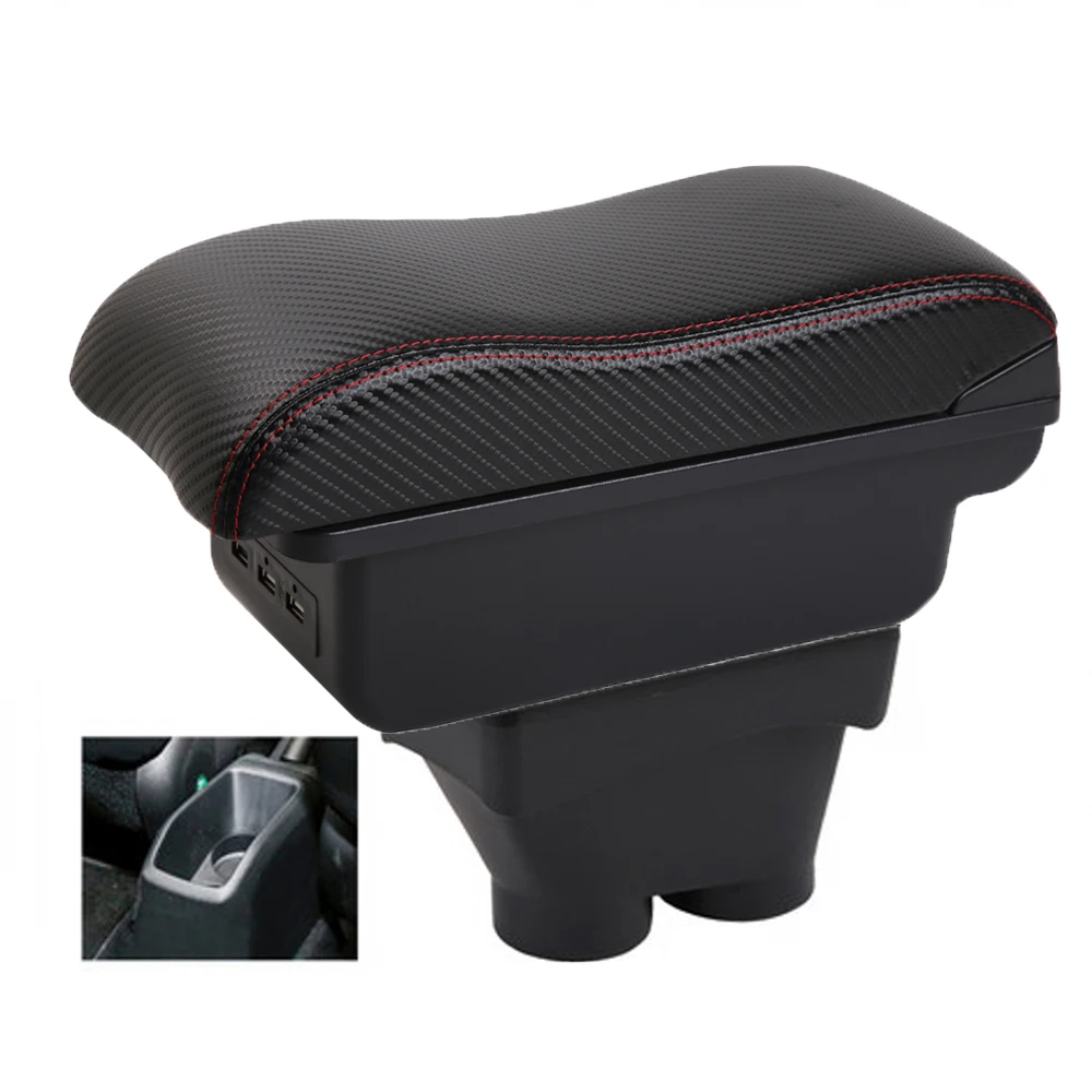 Opbergdoos voor de middenconsole met armsteun en elleboogondersteuning, voor de bestuurderszijde van een Peugeot 208, een accessoire voor het interieur van de auto.
