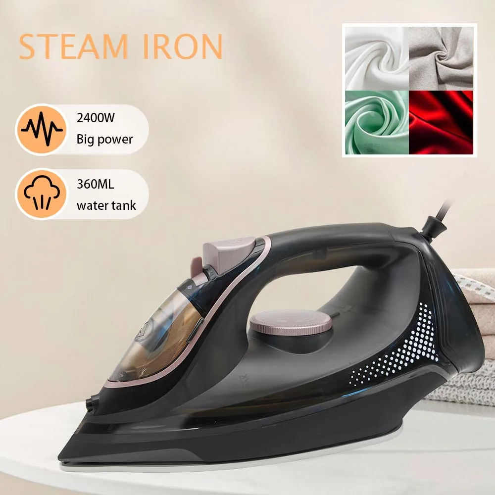2400W High-Power Electric Iron, EU Standard, Steam Electric Iron for Home Use, Can Steam and Dry Iron, Adjustable Temperature