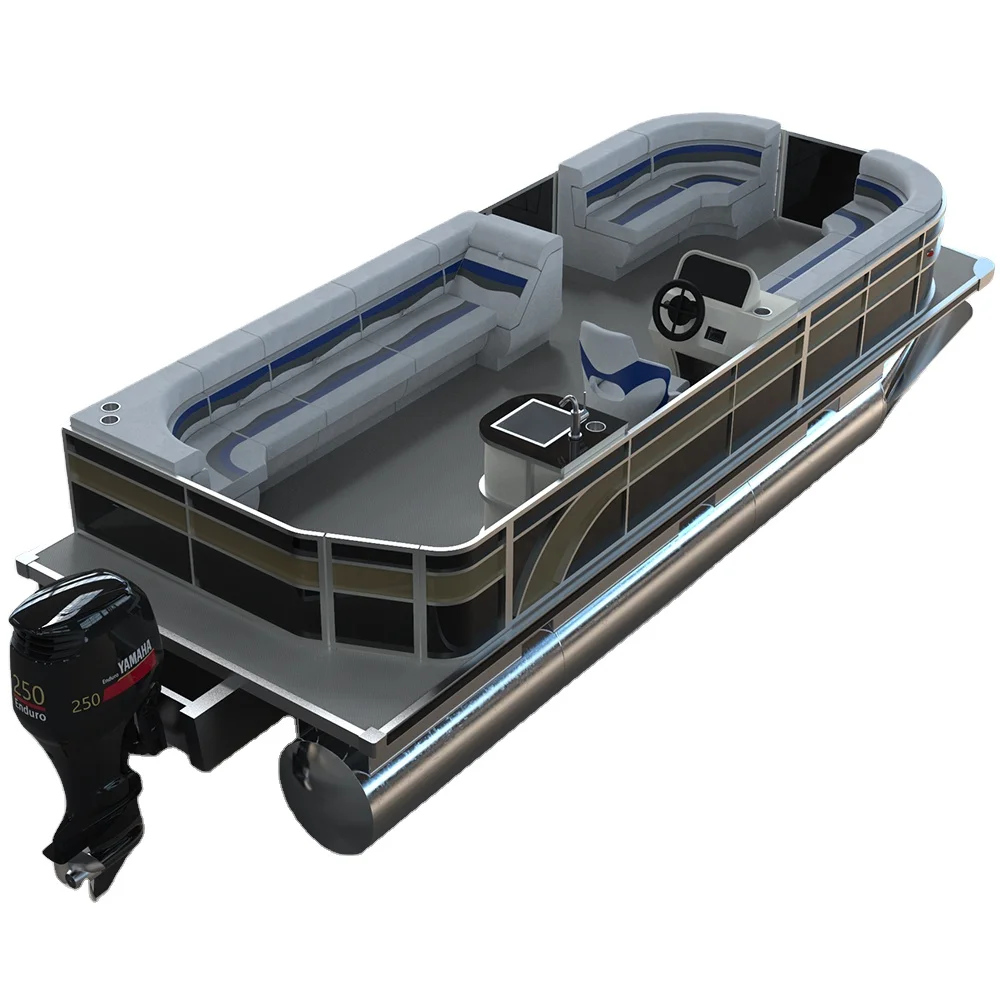 Airow auto Rotational Molded Deluxe Pontoon Boat Furniture Sofa Seat with Marine Grade Vinyl Waterproof & Anti-mildew Features