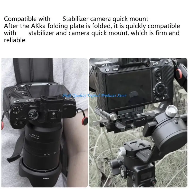 U2JE 접이식 카메라 L 브래킷 Quick Releases Plate Plate ARCA가 안정제 삼각대 imbals 수평 샷