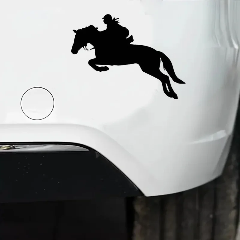 1pc Hot Horse Riding Jumping Car Assessoires For Car Window Decor Car Body Window Auto Decoration Car Styling Stickers