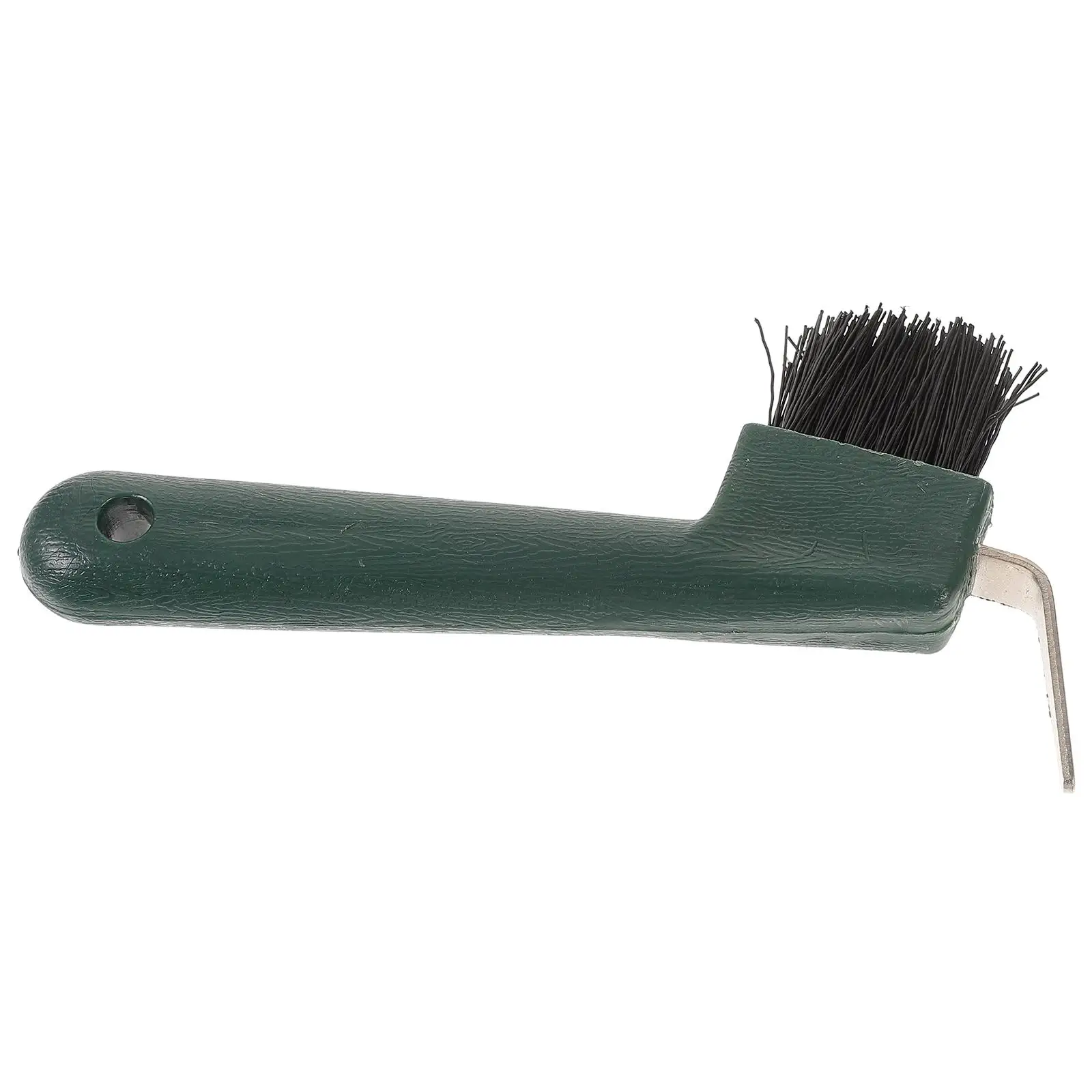 

Hoof Stainless Steel Nylon Brush Soft Grip Handle Horse Grooming Brushes Portable Hoof Horseshoe