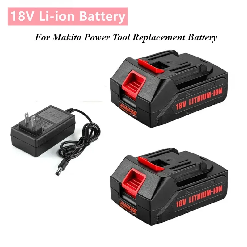 18V Rechargeable Lithium Ion Battery Cordless Electric Power Tool Battery For Makita 18V/21V Power Tool Replacement Battery