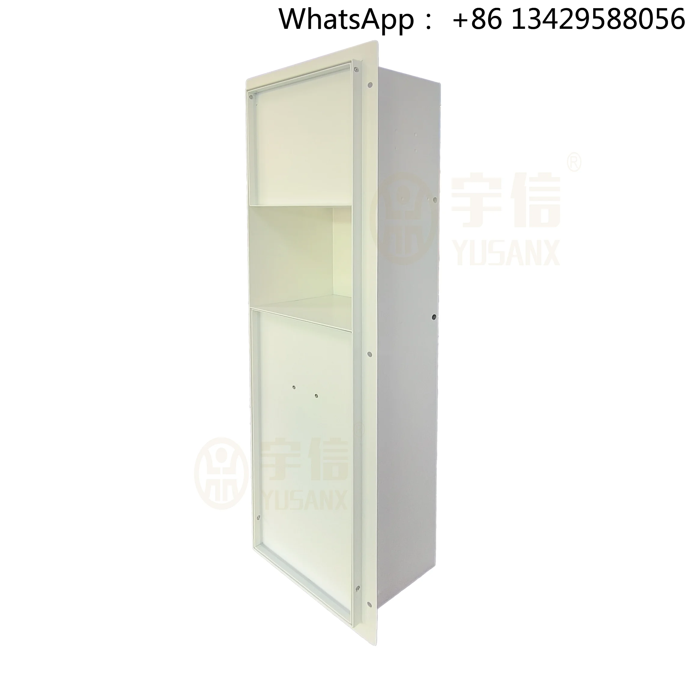Invisible Tileable SUS304 Toilet Paper Trash Can Concealed Wall Rimless Niche Tile Inserted Hidden Storage Phone Shelf for Hotel