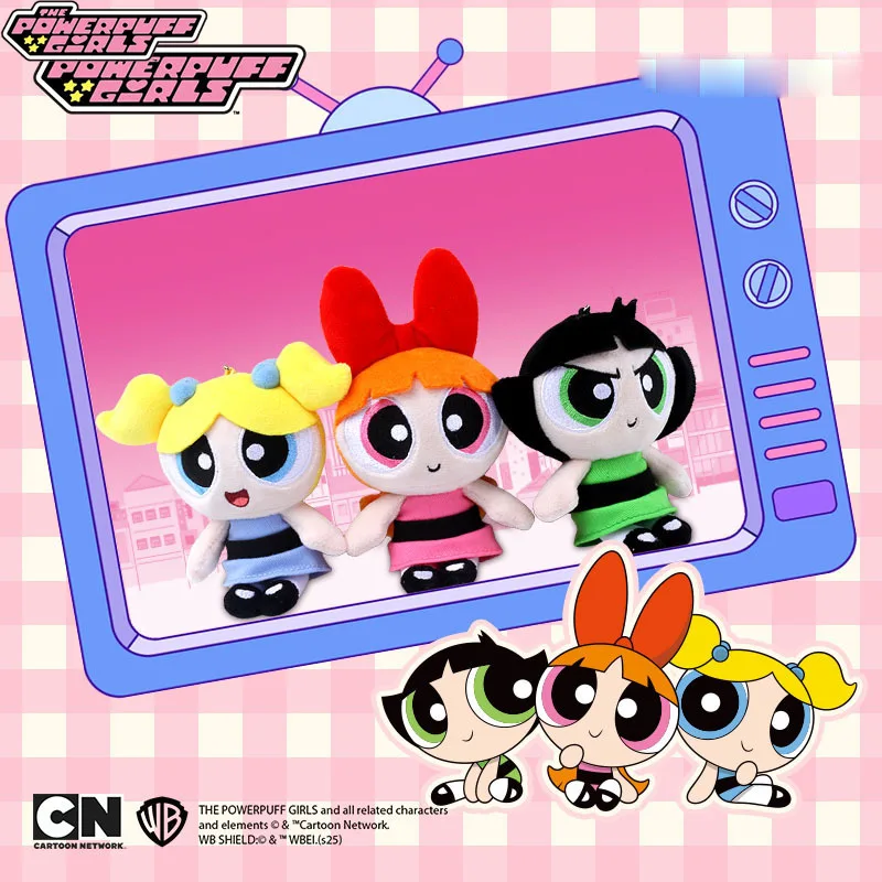 مجموعة زينة معلقة للفتيات من Powerpuff مقاس 12 سم، فقاعات زهرة، زينة عيد الميلاد