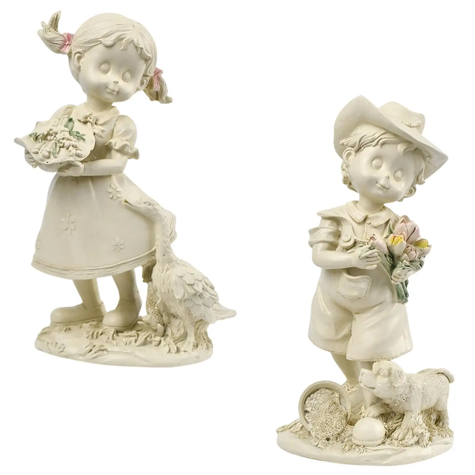 Child Statue Young Figure Sculpture Table Decoration Home Decor Collecting
