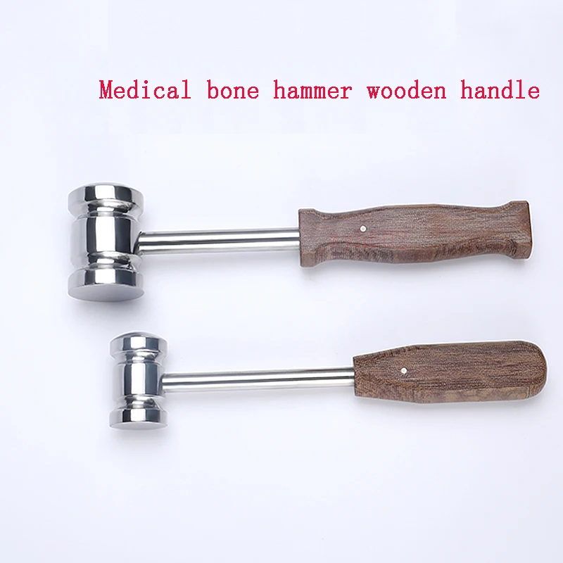 Medizinischer Knochen hammer mit Holzgriff, medizinischer Hammer