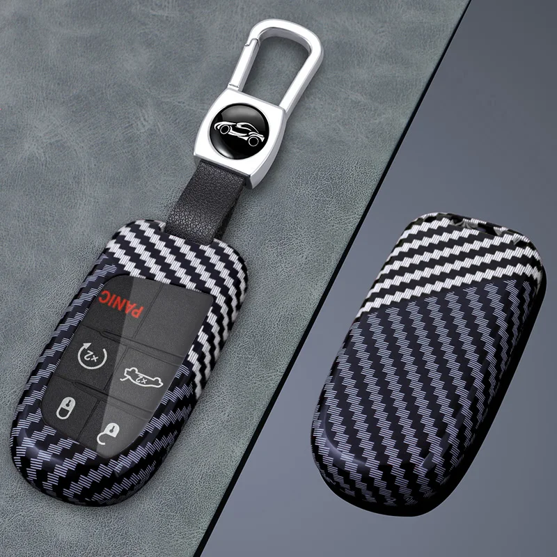

For Jeep WK2 KL BU MP Renegade Grand Cherokee Dodge Ram Charger 200 1500 Challenger Chrysler 300C Journey Car Key Case Cover