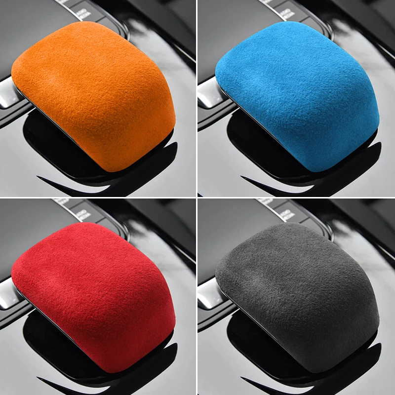 Made of Alcantara For Mercedes-Benz A-Class W177 CLA C118 Gear Shift Knob Boot Cover Trim Stickers Car Interior Tuning Accessory