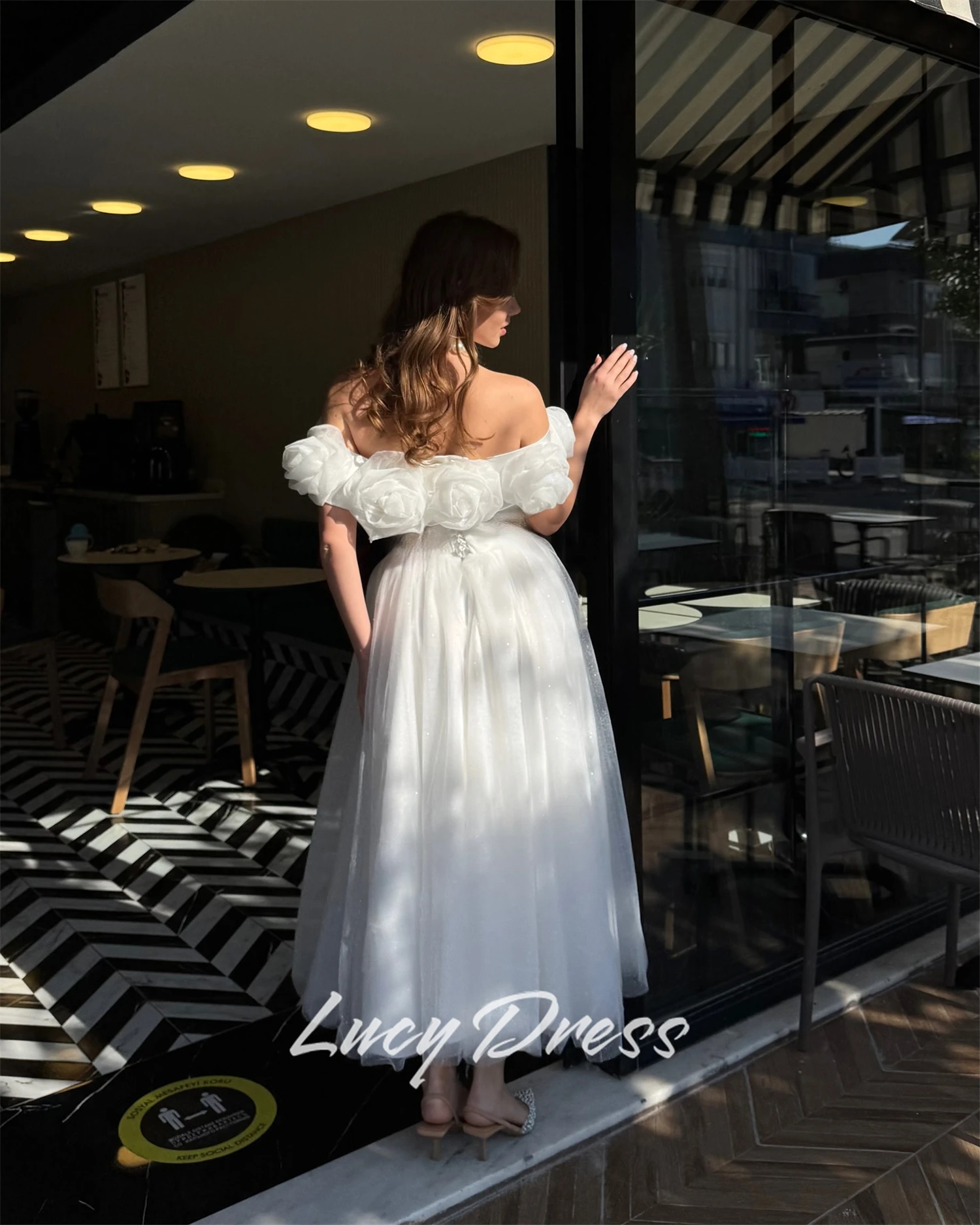 Lucy ที่กําหนดเองผู้หญิงชุดราตรี Sharon Happy ชุดราตรีชุดแต่งงานชุดราตรี Elegant party dress Dresses gala