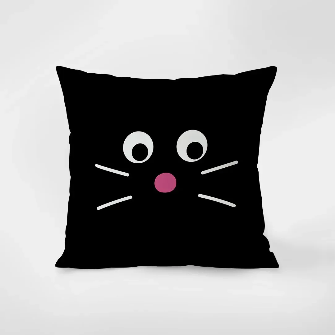 

Creative Cat Pillowcase Interior Decoration Office Living Room Home Pillowcase