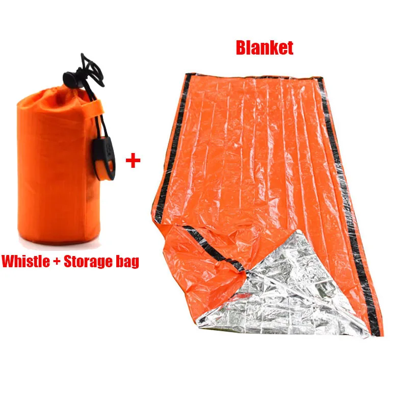 Draagbare waterdichte noodoverlevingsslaapzak Outdoor Edc Campinguitrusting Thermische zak EHBO-reddingsset Mylar-deken