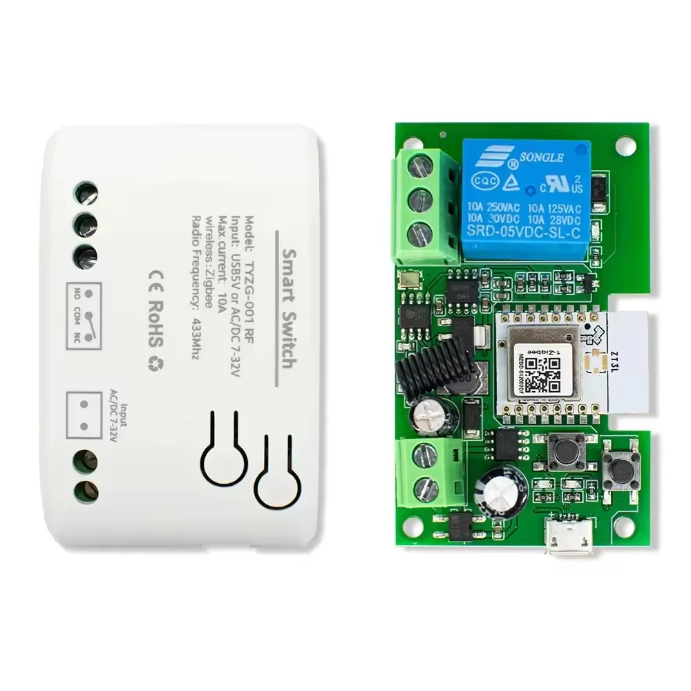 

5pcs Wireless Connectivity Module Smart Relay Switch 1CH 12V 24V 220V 110V RF433 Work With /Smart-Life APP Alexa