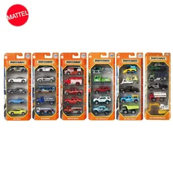 Mattel-Caixa de Fósculo Modelo Automóvel Liga, Pacote com 5, 1: 64, Todas as Séries, Veículo 70 Anos Aniversário, Brinquedos Rapazes, Coleção, Kid Gift, Fundido, Caixa de Fósculo