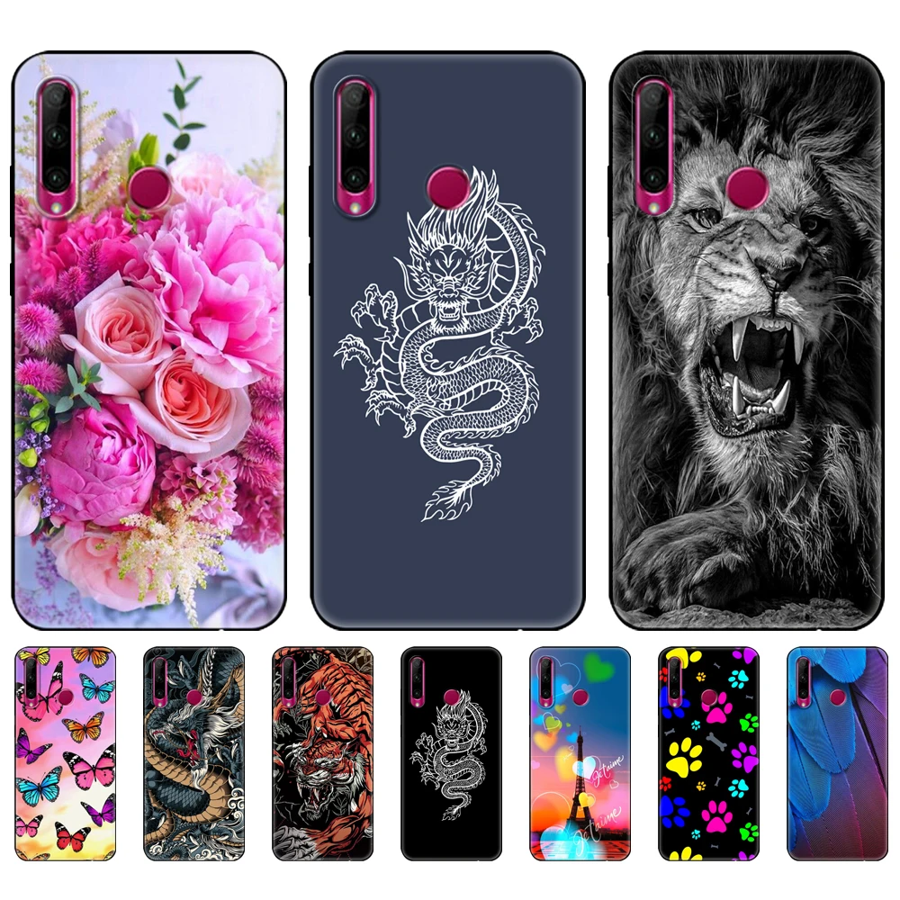 For Honor 10i Case HRY-LX1T Case Silicon tpu Back Cover Phone Case For Huawei Honor 10i Honor10i 10 i 6.21 inch black tpu case