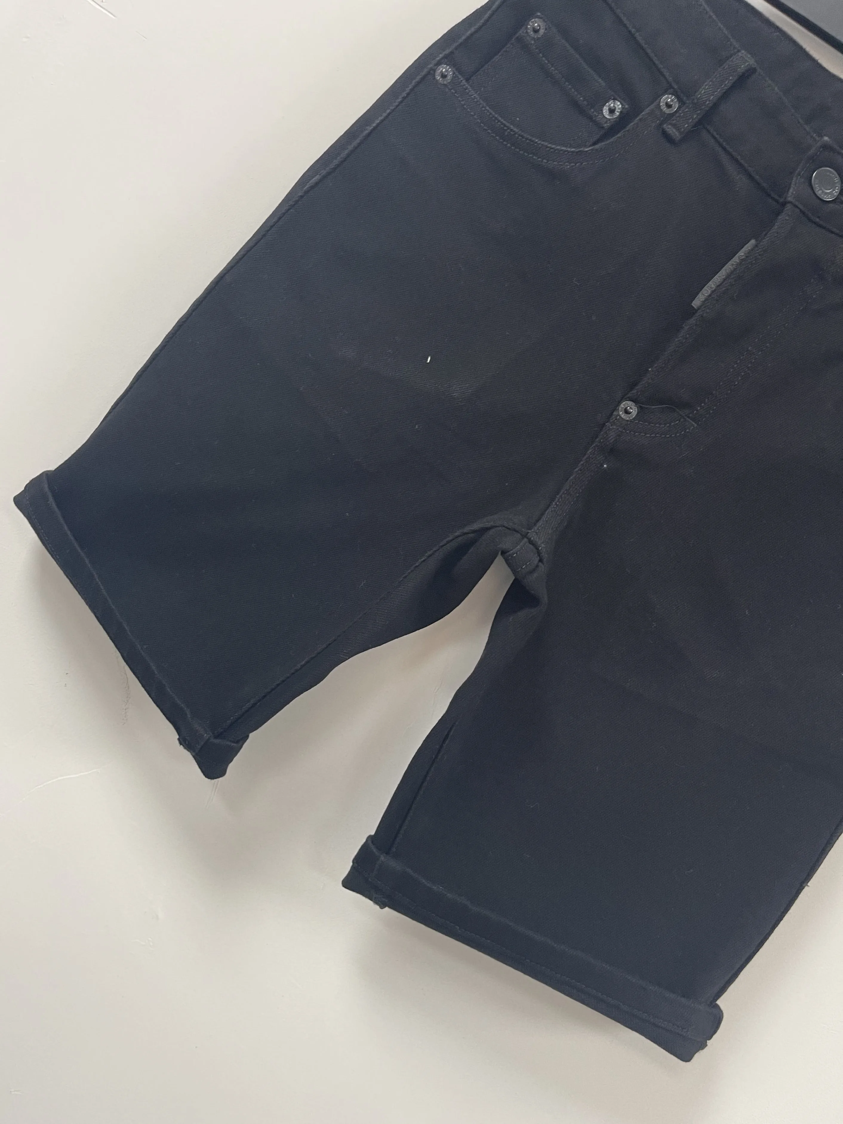 2024 Spring/Summer New D2 Jeans Trendy Men's Wash Printed Slim Fit Micro Elastic Minimally Versatile Denim Shorts for Men
