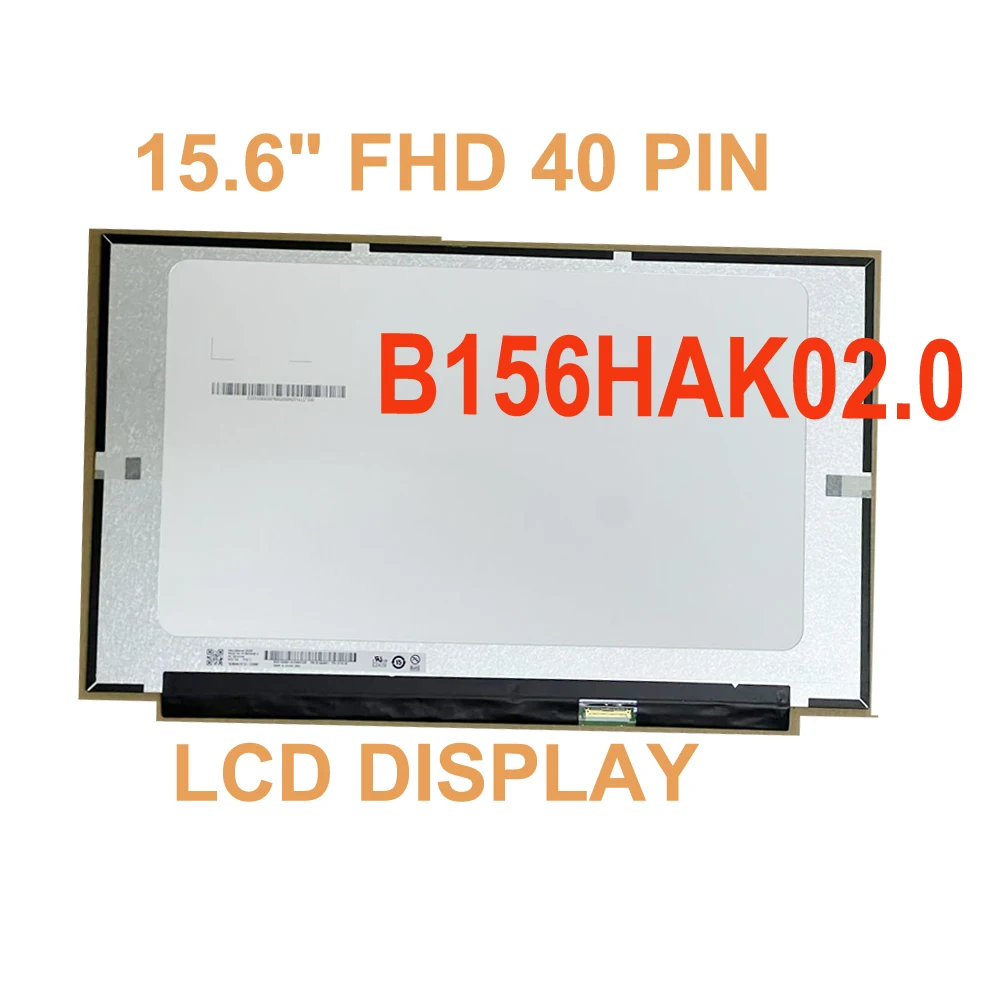 15.6-inch NV156FHM-T00 laptop LCD Touch Screen B156HAK02.0 Suitable for Lenovo ThinkPad T570 T580 FHD IPS Display Panel 40 pin