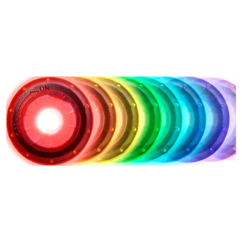 Color Morphing LED Bicycle Spoke Clip Lights, Weather-Resistant, Width 1 in, 2 Count