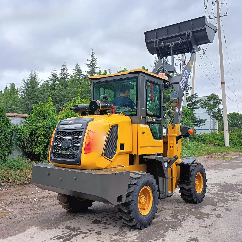Customized High Quality 1ton 3ton 5ton Agricultural Mini Loader With Cabin 4WD Wheel Loader Bucket wheel loader excavator