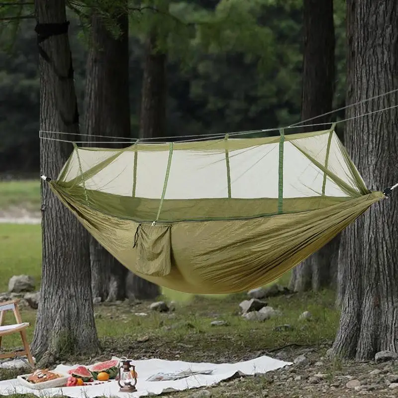 

2 Person Hammock Tent Large Load Bearing Camping Hammock with Mosquito Net Outdoor Furniture Bed Sleeping Tent for Patio Hiking