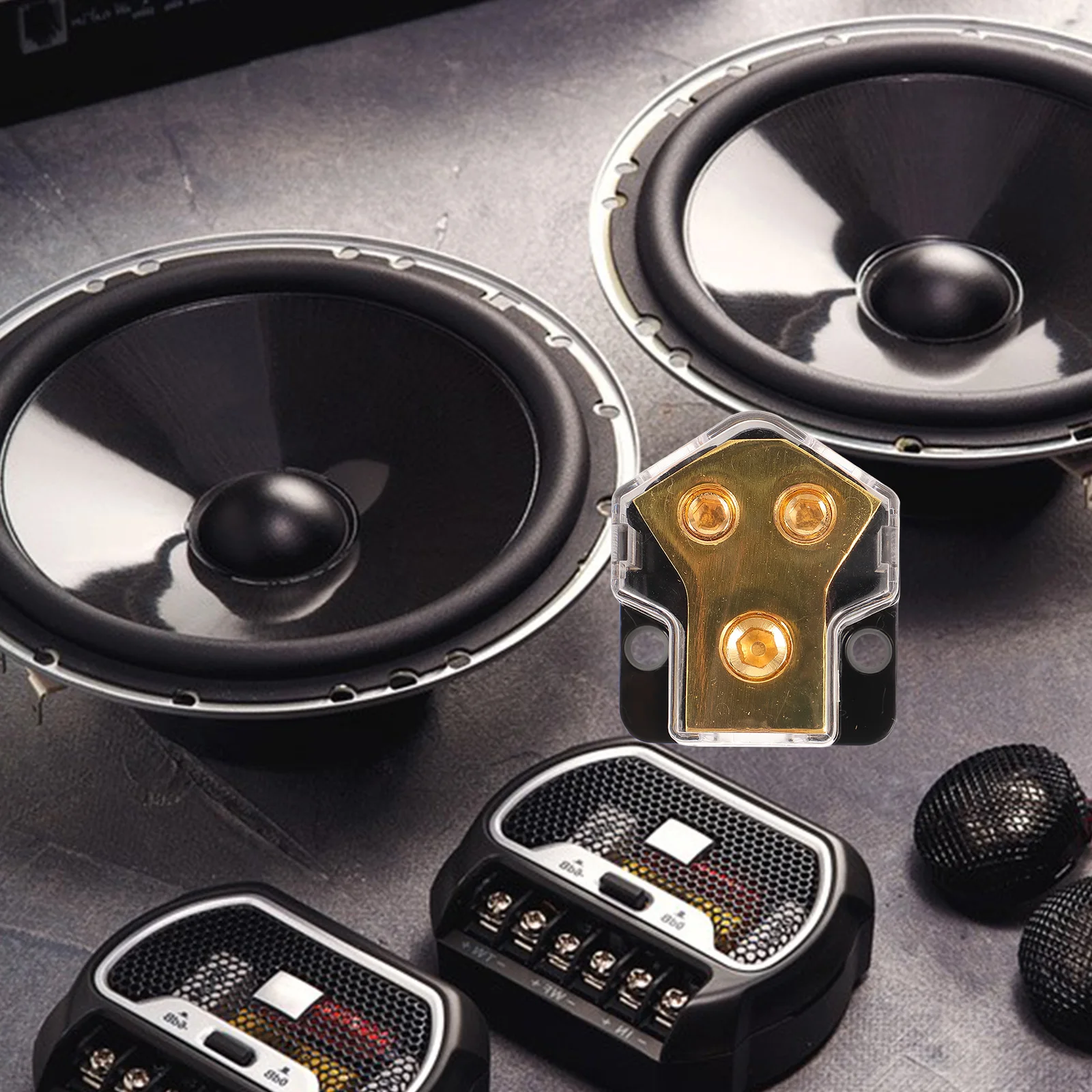 

One Junction Stereo Wiring Kit Audio Distribution Block Splitter Marine Truck Boat Cable