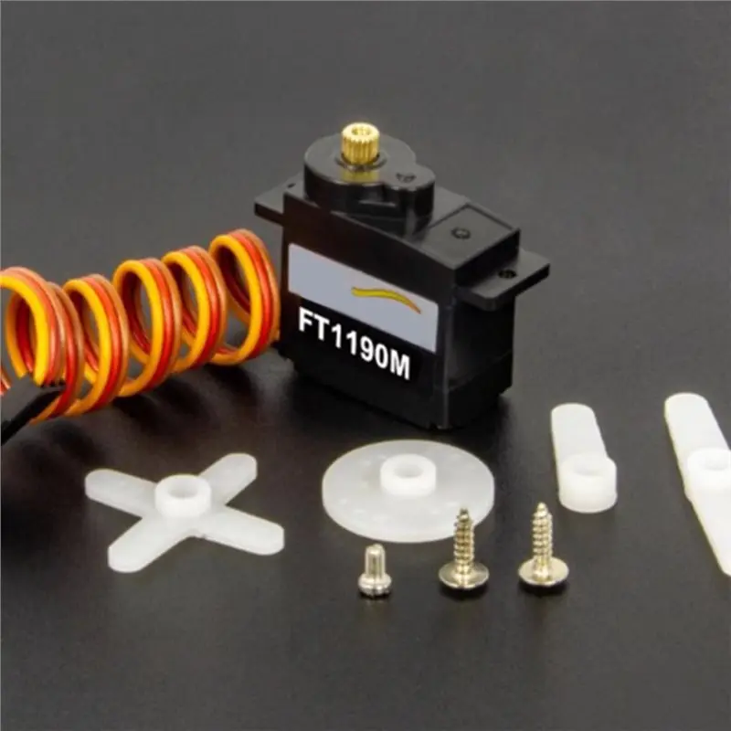 Metal Gear Servo Motor Mini Coreless 9G 6V 3.5Kg. Cm 200 Degree Rotation For RC Car Vehicles& Robots