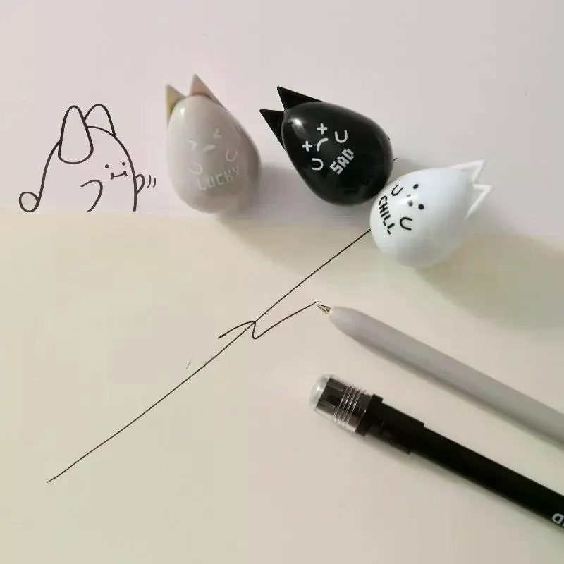 

Канцелярские принадлежности, плавающая волшебная гелевая ручка с милым животным дизайном, тонкий наконечник 0,5 мм, легкие и портативные школьные принадлежности