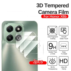 3pcs For Honor X6b 3D Camera Protector Glass Cover Honer Xonor X 6b X6 6 b HonorX6b 4G﻿ 6.56 inches 2024 Clear Lens Case Films