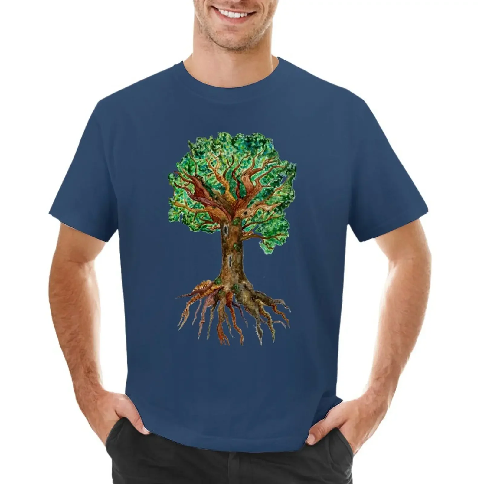 Yggdrasil T-shirt plain vintage for a boy quick-drying men t shirts