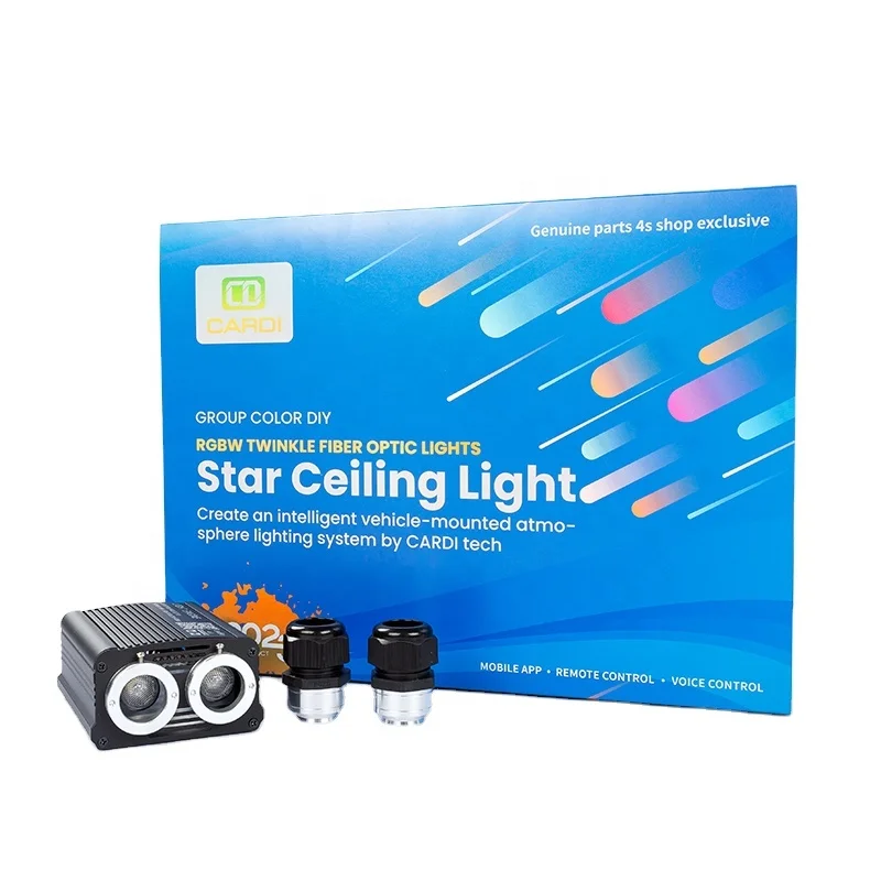 Hot selling：Car Roof Star Light Interior Projector Atmosphere Galaxy Lamp Fiber Optic Car Roof Ceiling Star Light