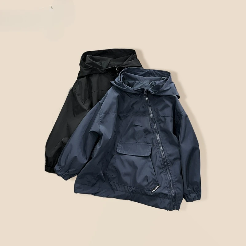 Coat Children Outerwear 2026 Autumn New Style Boys Hooded Functional Assault Suit Little Boy Cool and Stylish Style