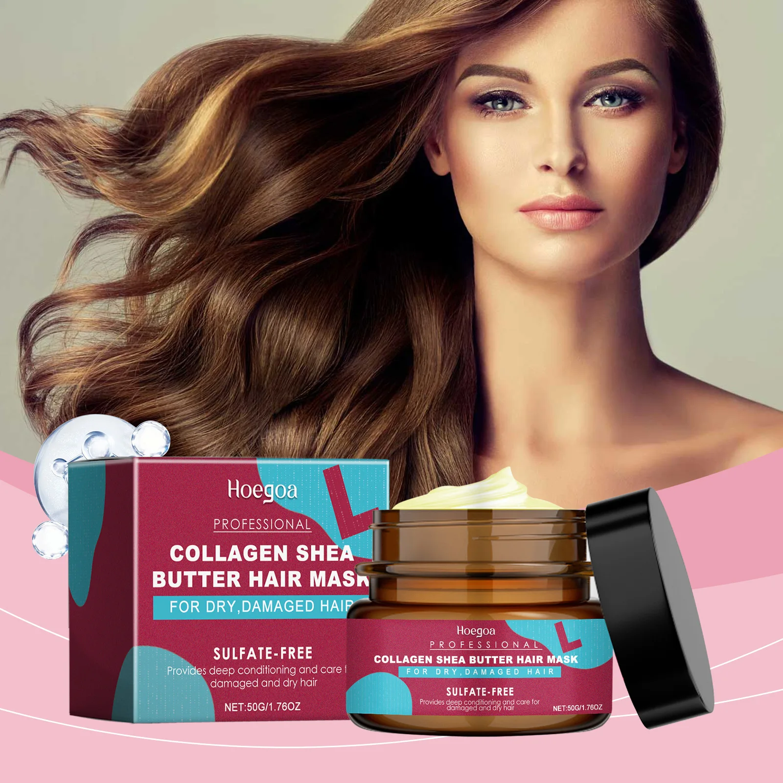 

Keratin Hair Mask Deep Conditioning Dry Damaged Hair Treatment Frizz Control Split Ends Repair Moisturizer Soft Nourishment Care