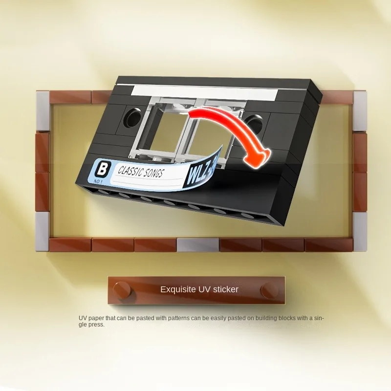 كتل بناء الجسيمات الصغيرة للأطفال ، محاكاة الراديو الرجعية ، تجميع الكاميرا الإبداعية ، لعبة اللغز ، بالجملة