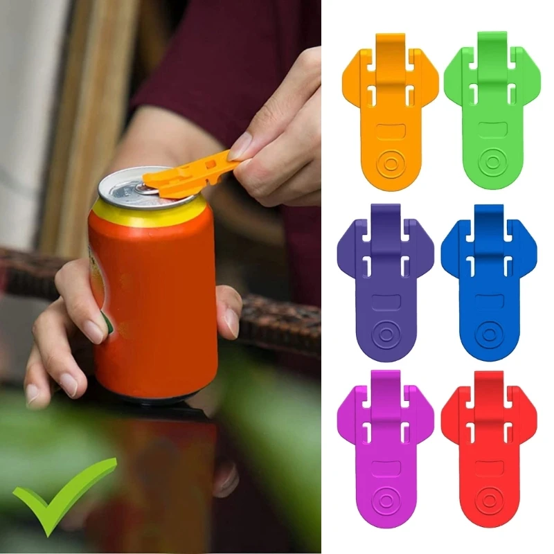 

Pack of 6 Drink Can Openers Manual Can Opening Tool Can Opening Accessory Beverage Can Opener Beer Can Opening Tool