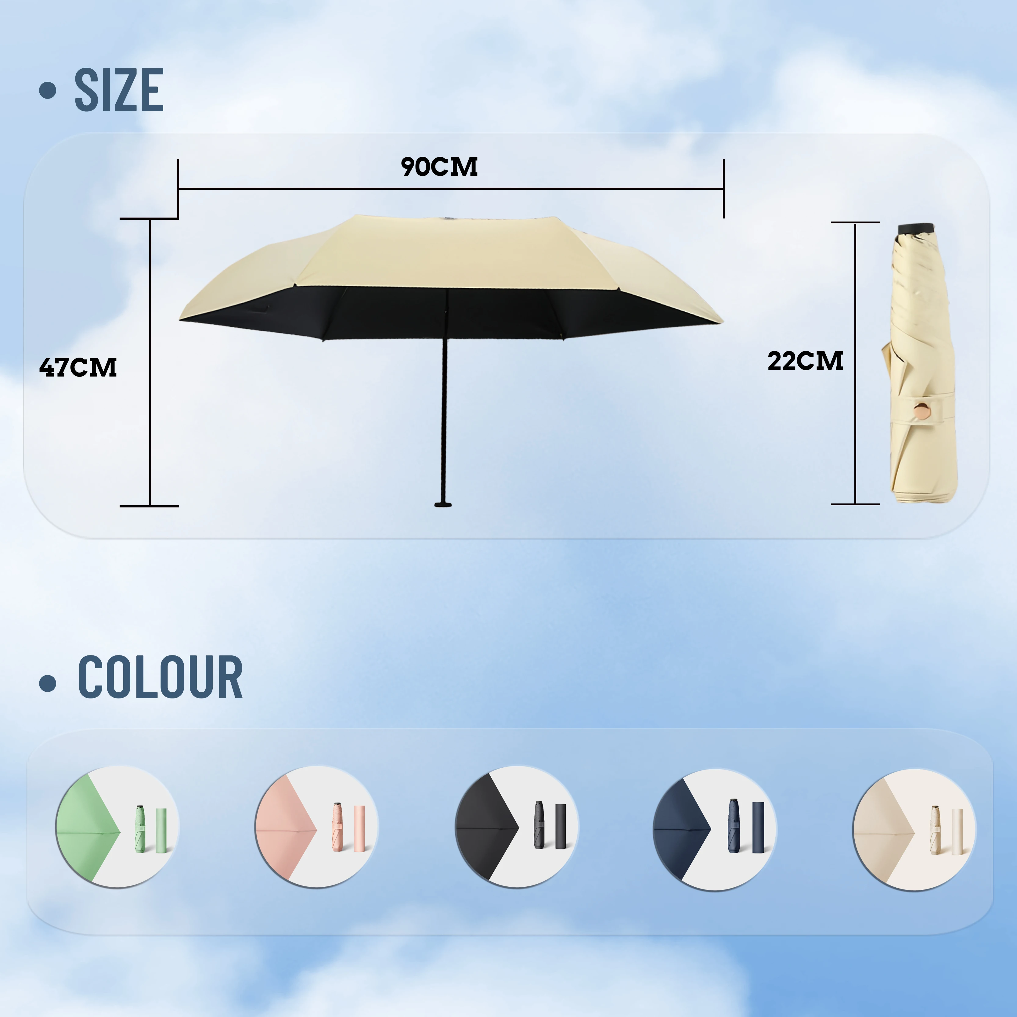 Ultra Light Feather Umbrella Carbon Fiber Portable Fold Pencil Umbrella Anti-UV Waterproof Women\'s Travel Mini Sunshade Umbrella