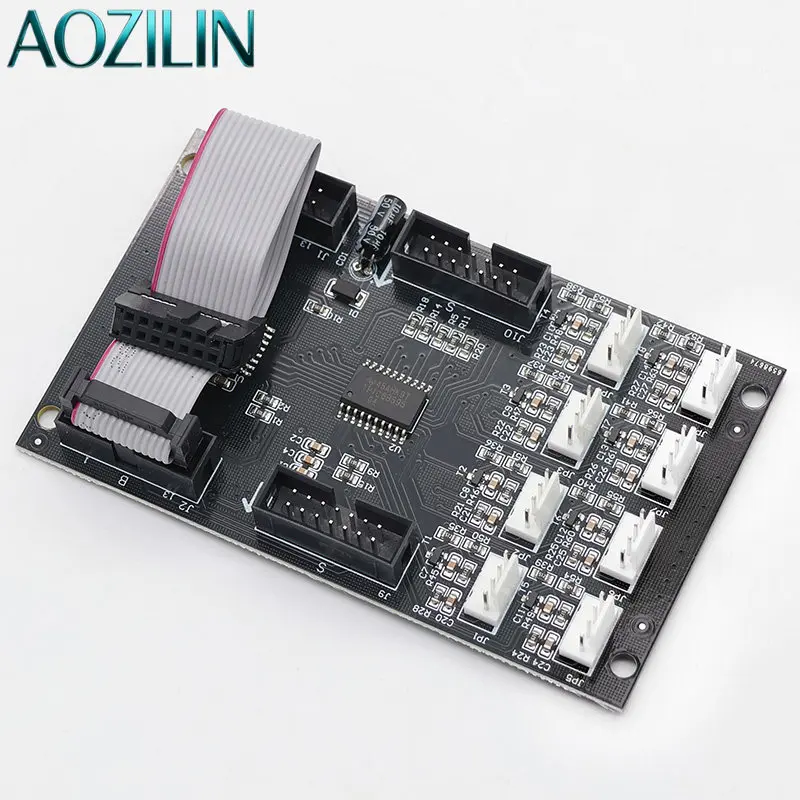 AOZILIN For Elevator Cabin Extension Command Board KLL-ICU-V10A Car Button Circuit Board With Wire Repair Parts