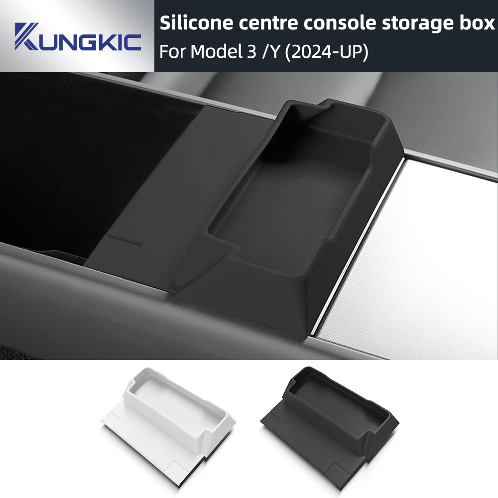 

Central Console Storage Box Glasses Tray Organizer Accessories For Tesla Model Y Juniper Launch 2025 Model 3 Highland 2024-UP
