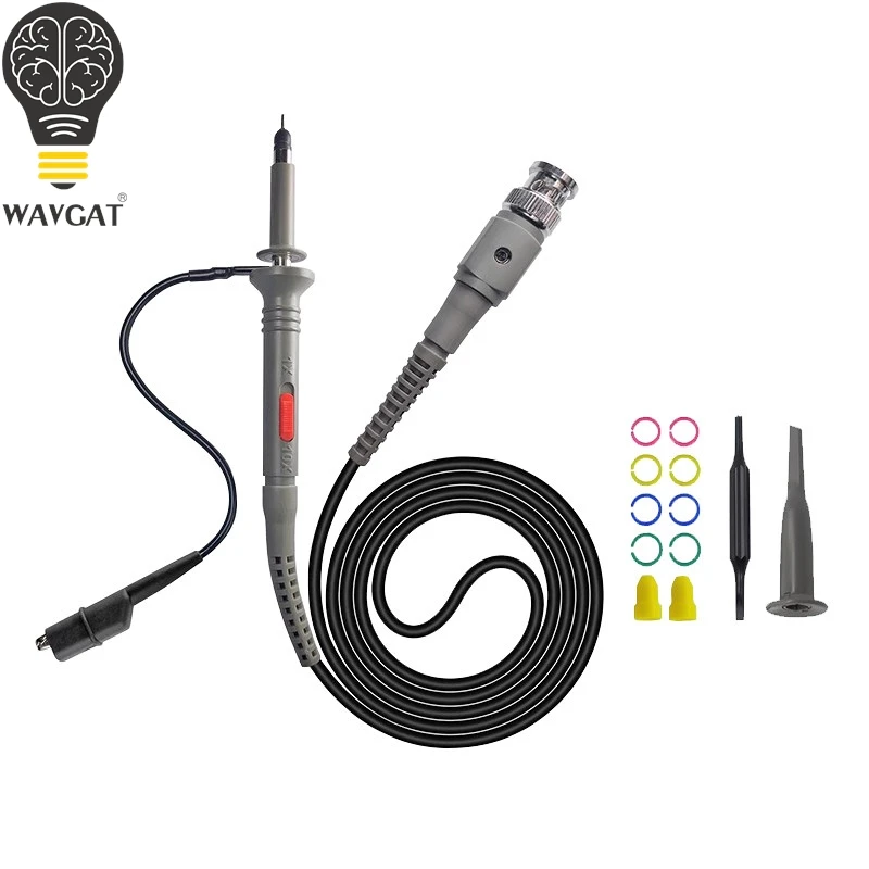 WAVGAT General-Purpose Passive Oscilloscope Probe, 1X/10X Attenuation, High Voltage Resistance, for Scopes Below 500MHz