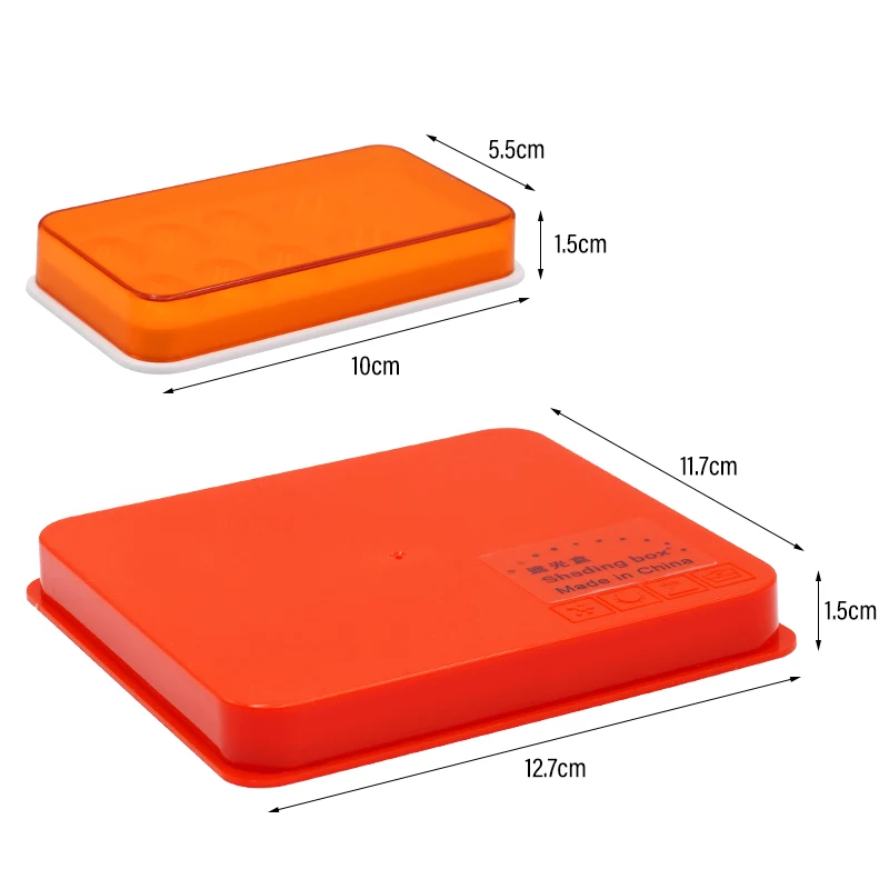 Dental Large Small Shading Light Box with 19 Slots 8 Slot Dentist Material Shading Boxes All-Ceramic Teeth Storage Container