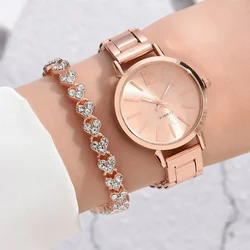 1/2/6pcs Set Women Watches Sets with Bracelet Stainless Steel Quartz Wristwatch Ladies Watch Set Clock Reloj Mujer Montre Femmes